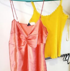 Set of two camisole undershirts.
